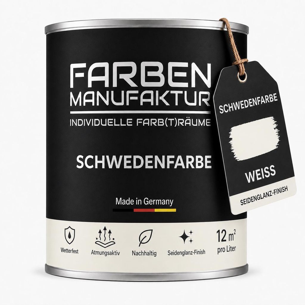 Schwedenfarbe Holzfarbe Holzlack Wetterschutzfarbe deckend Produktbild 
