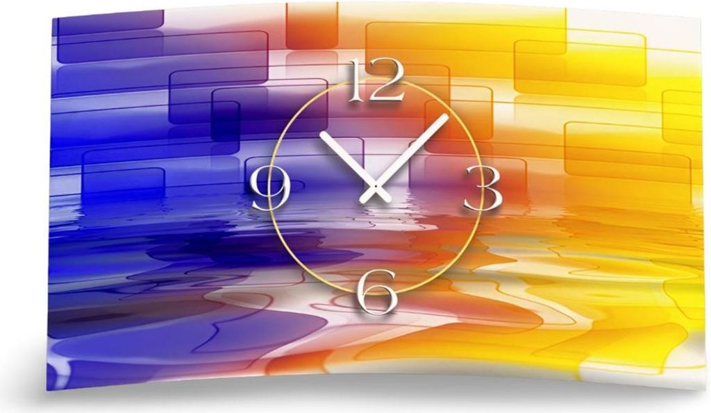 Digital Designer Art abstrakt Designer Wanduhr modernes Wanduhren Design leise kein ticken DIXTIME 3D-0345