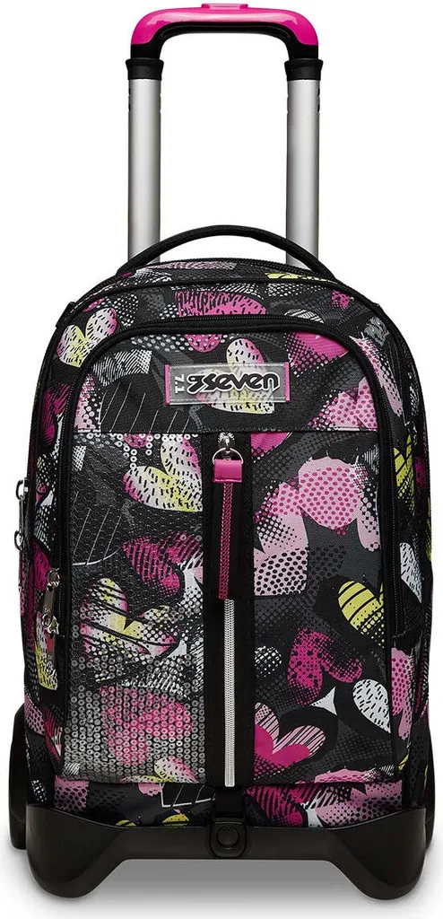 Cartable à roulettes Seven 34L pour fille et garçon Kiddie Crush