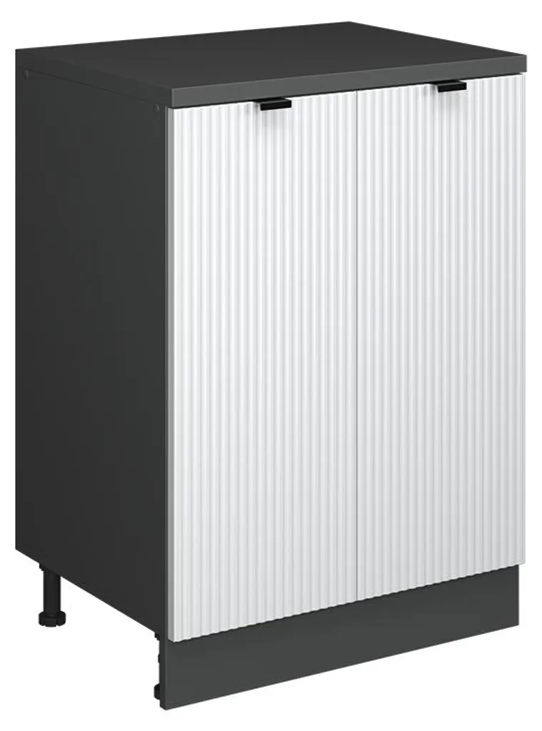 Vicco Rion Meuble pour Combles Blanc Cannelé 60x81,6 cm Modèle 60809