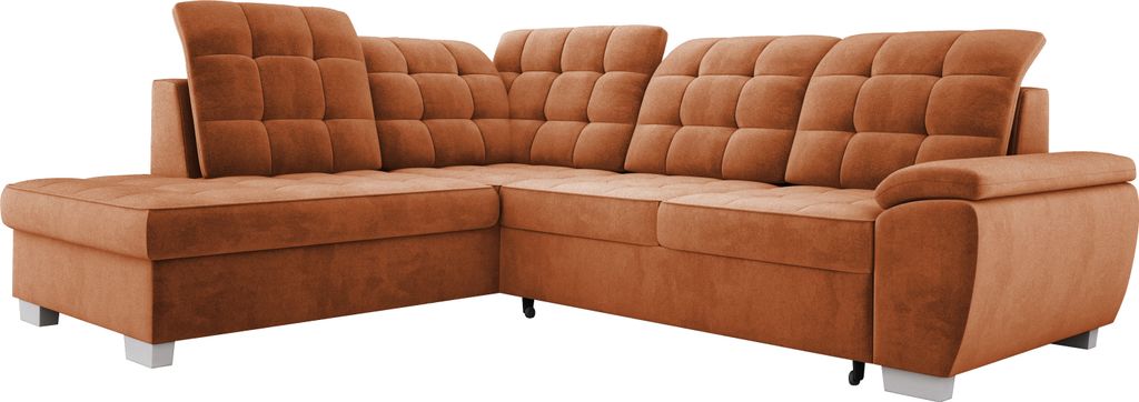 Komfortables Ecksofa LOTTA, Maße 258x212cm, Mit Schlaffunktion Und Hochwertiger Polsterung – Ideales Möbelstück Für Kleine Und Große Räume ...