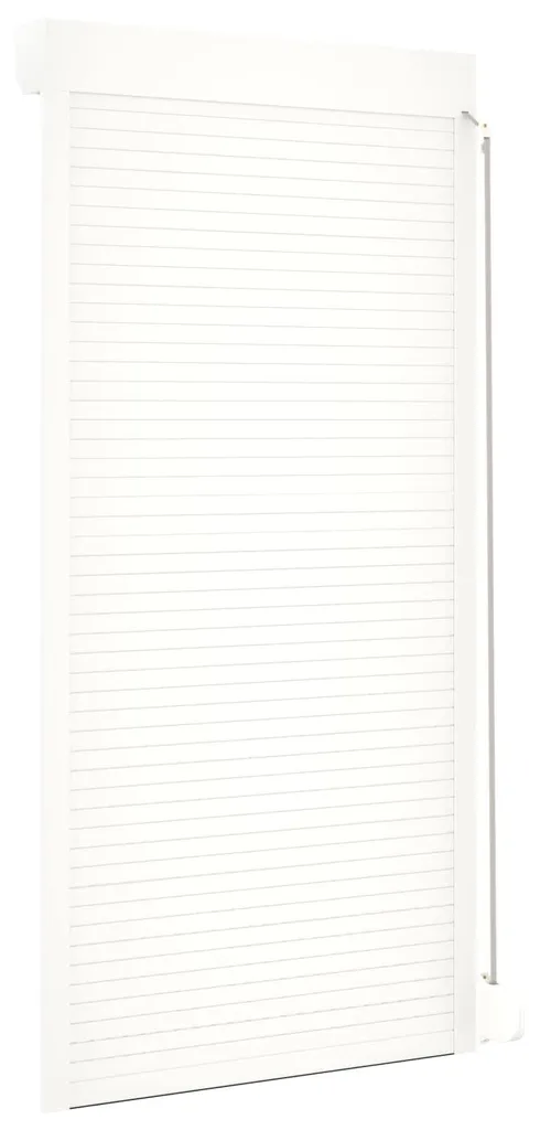 Volet roulant aluminium blanc 100x210 cm isolant mousse polyuréthane