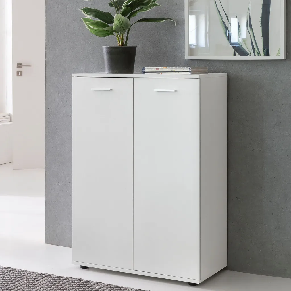 Mobile Multiuso Legno FineBuy 71x104x35 cm | Armadio da Corridoio
