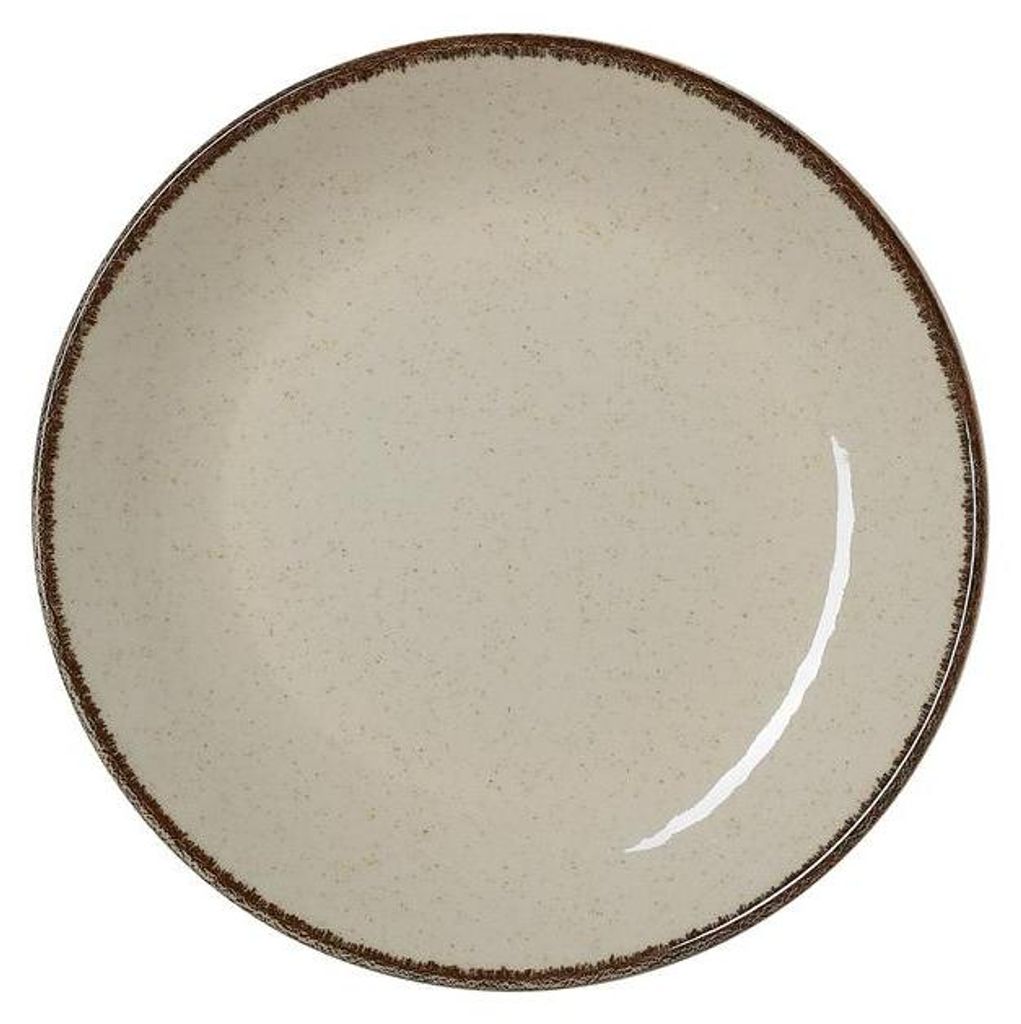 6x Flache Teller 21 cm SMILLA Sand / beige Produktbild 