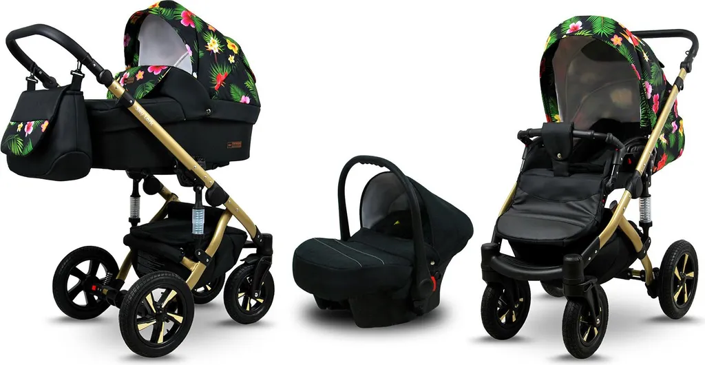 BabyLux Sky Lark Ensemble pour Chat 3-en-1 Paradise Flowers Multi-usage