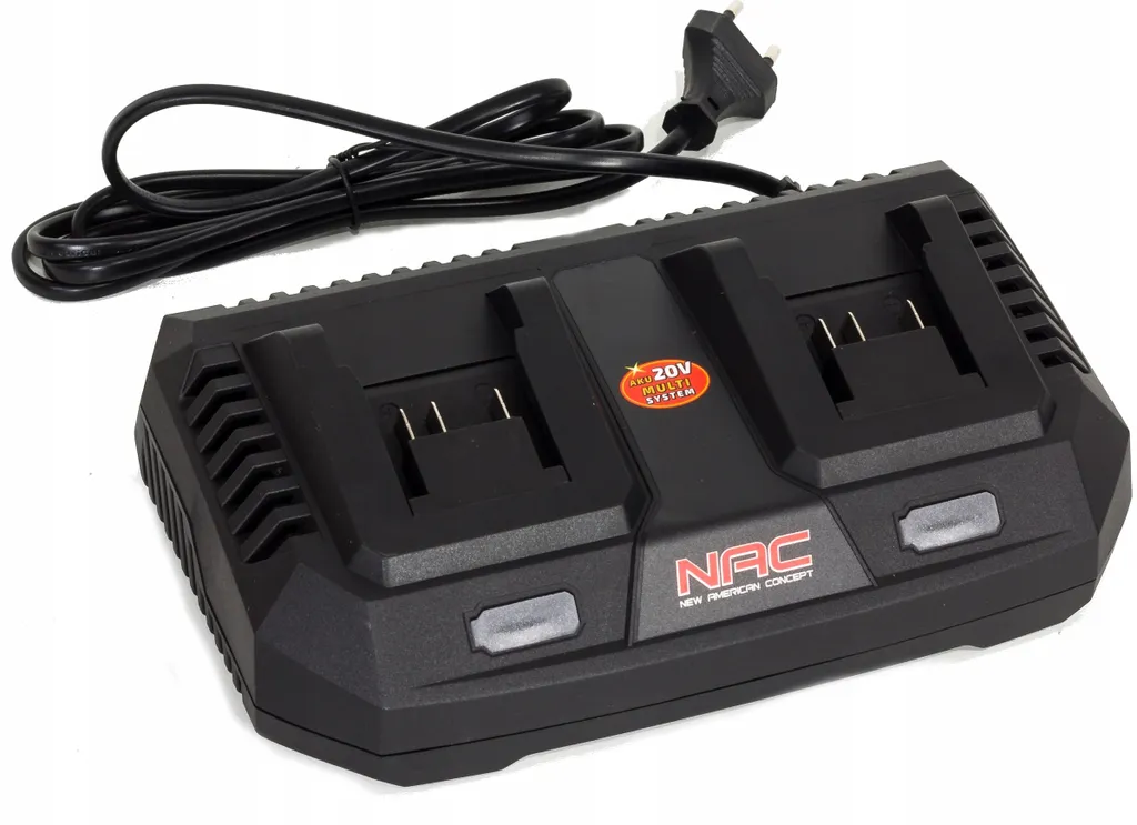 Station de recharge double pour batterie 20V NAC avec sortie de 3,0A