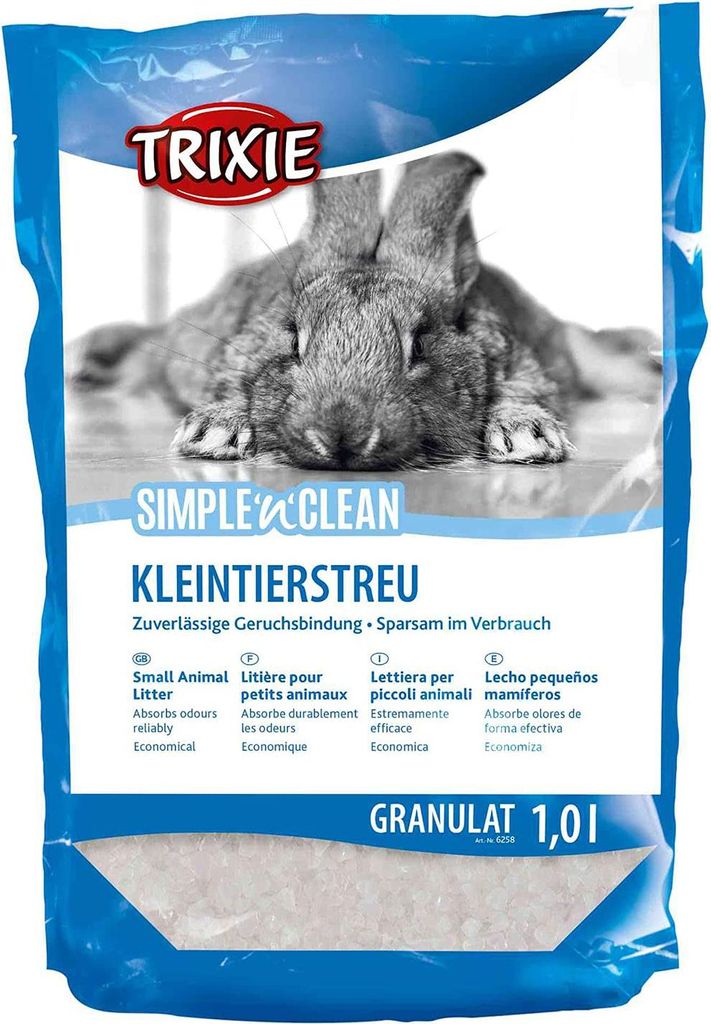 Trixie Simple-n-Clean Silikat-Kleintierstreu , 1 Liter, 400 Produktbild 