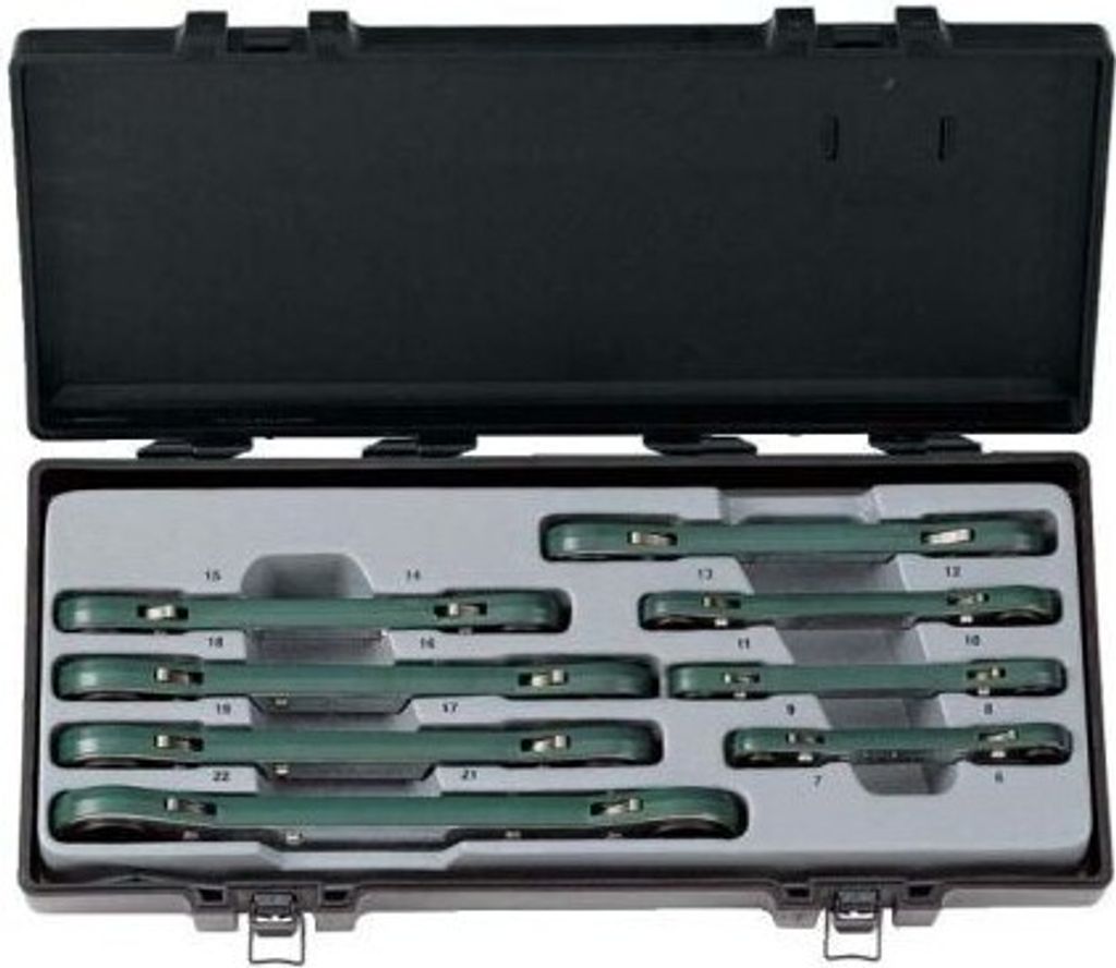 FORCE Ratschen-Doppelringschlüsselsatz 50810 2000g