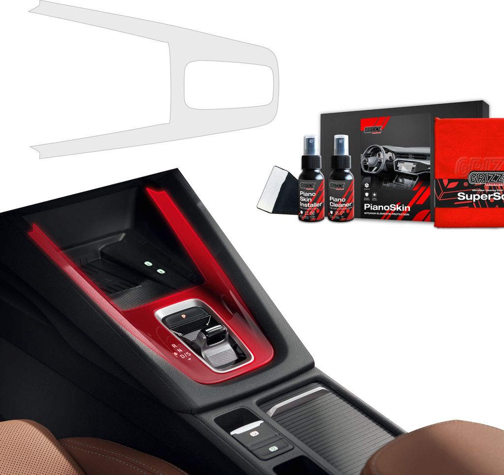 Mittelkonsole Schutzfolie Grizz Protector für Skoda Octavia 4 DSG (2020-2025) Matt