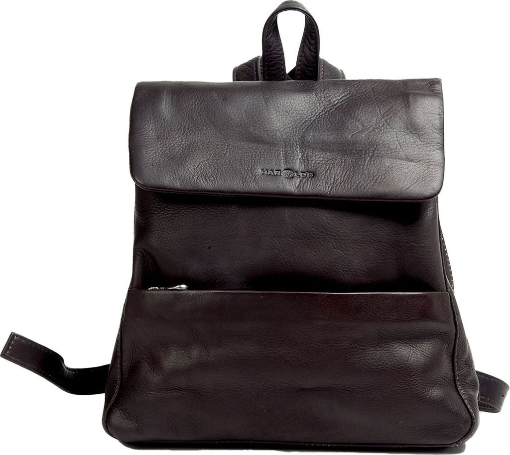 HAROLD'S Leder Freizeitrucksack Rucksack Country City Backpack Brown dunkelbraun