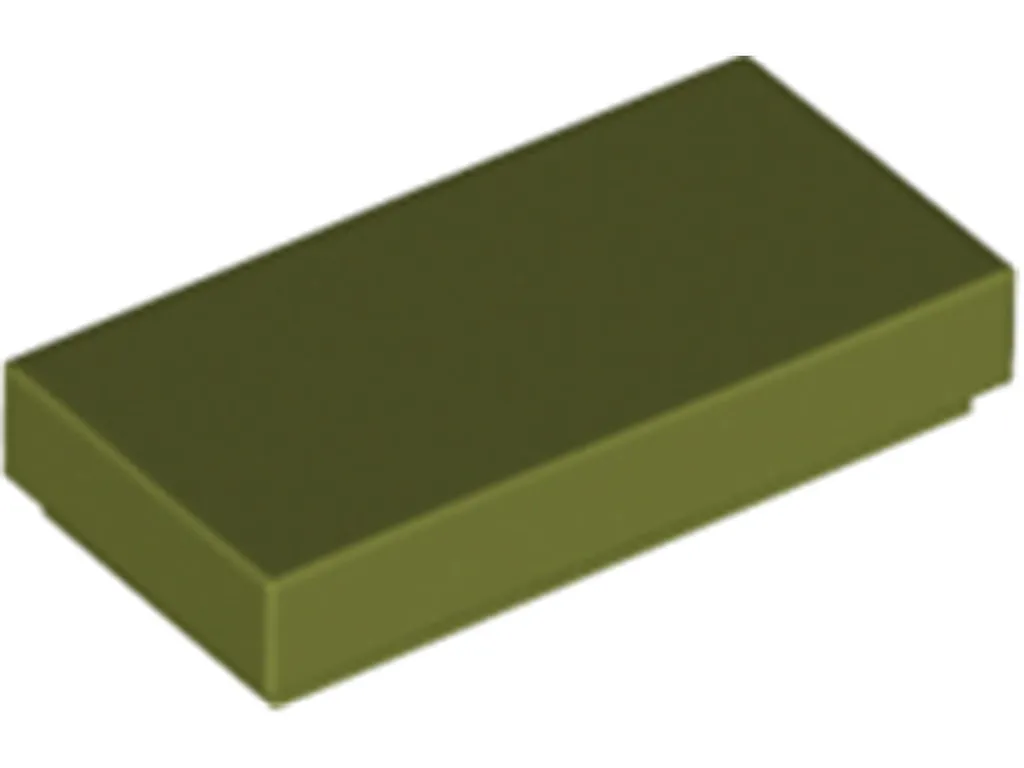 Lego 3069 Vert Olive 1x2 - 250 Pièces pour Finir vos Surfaces Planes