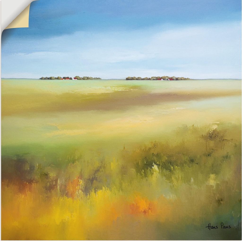 ARTland Wandbild, selbstklebend Landschaft I Größe: 70x70 cm