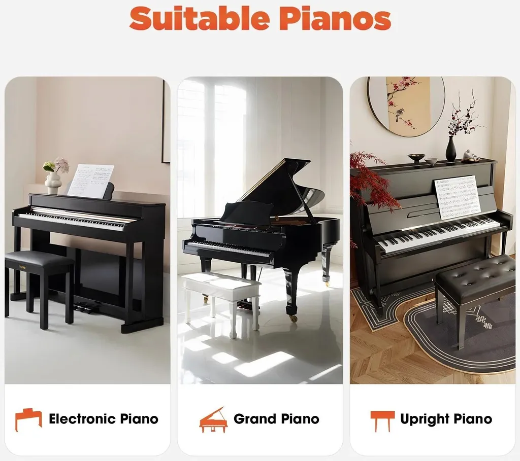 Plateforme de pédalier pour piano enfant ajustable - Version Silencieuse - 2