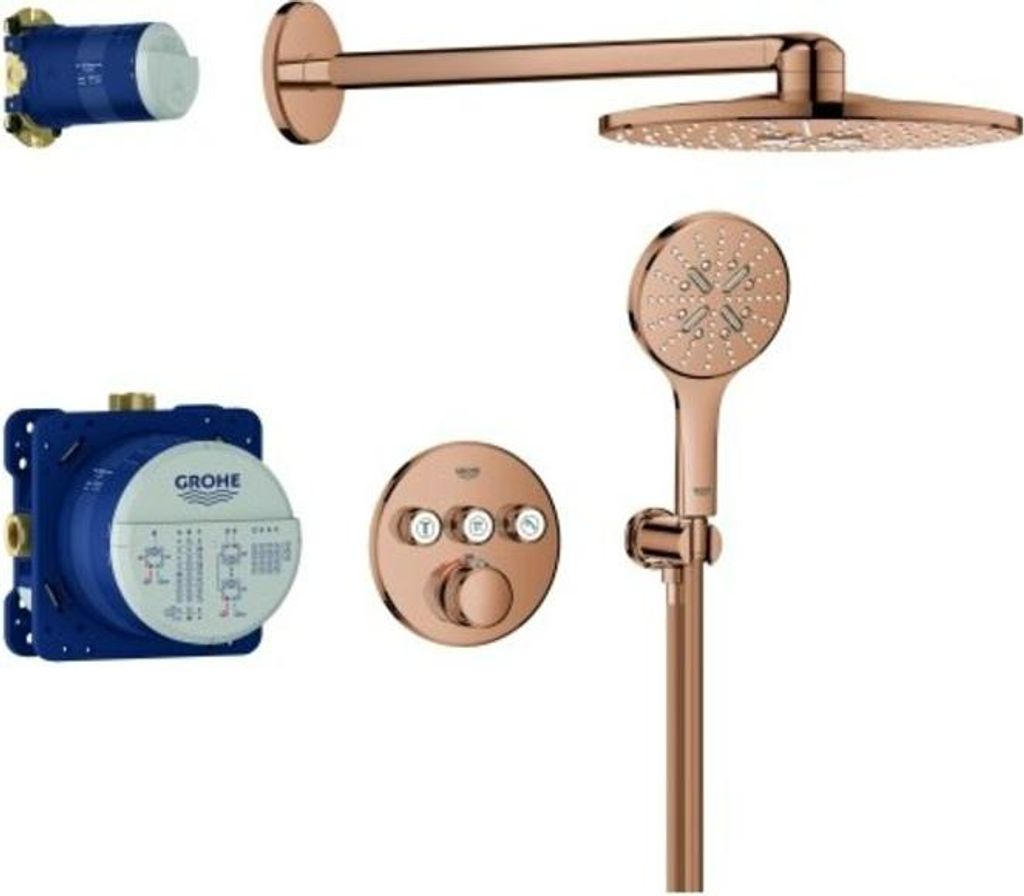 Grohe Duschsystem Grohtherm Smartcontrol UP, m Rainsho. SmartActive 310, w. suns
