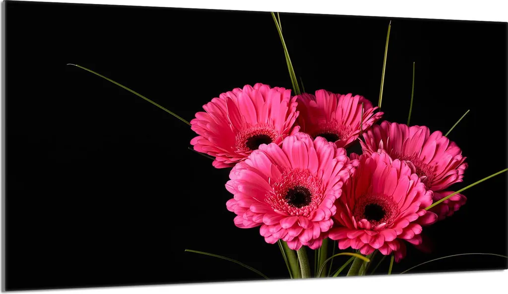 Tagliere Vetro 90x52 Rosa Gerbera | Protezione Fornelli e Paraspruzzi HD