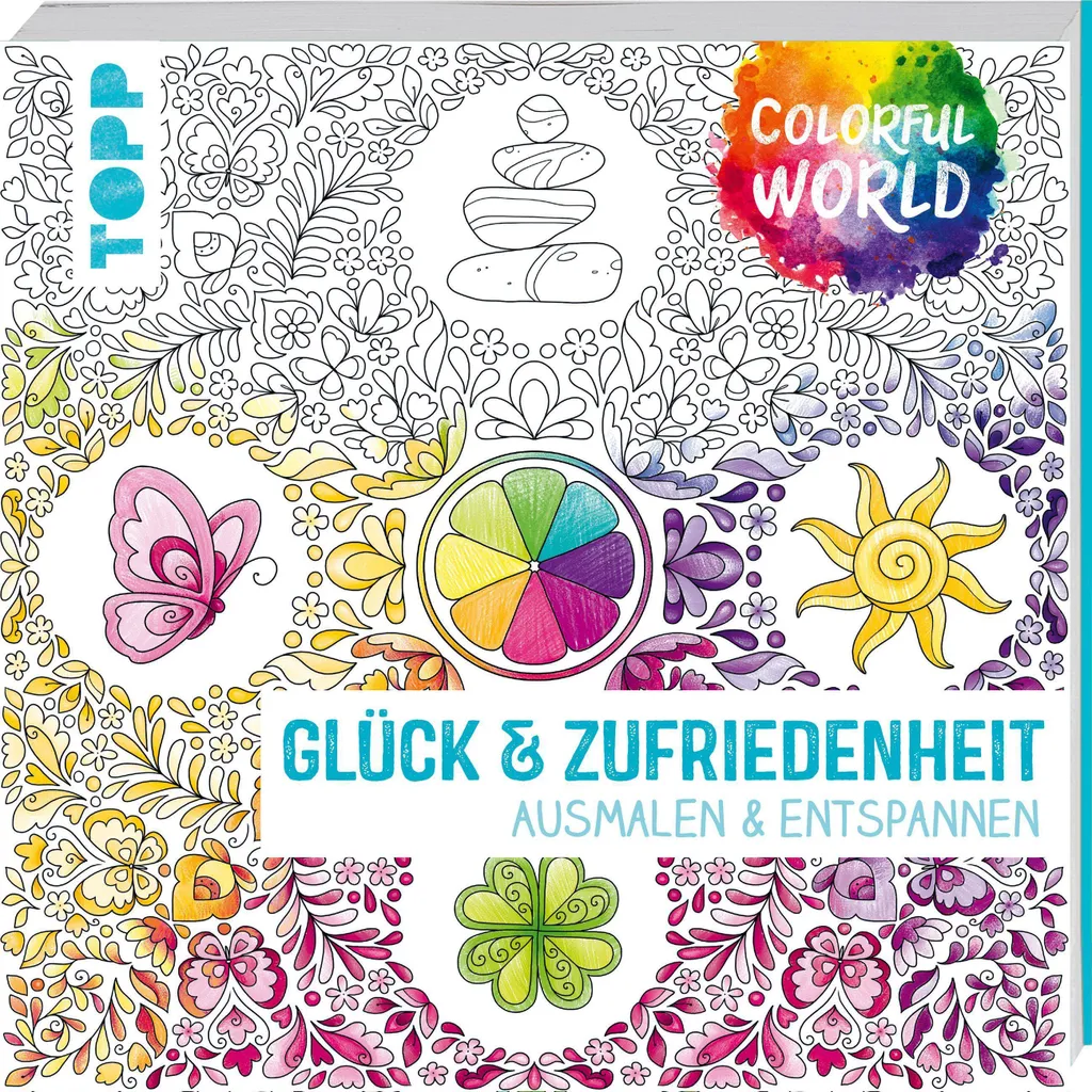Livre de Coloriage Zen Colorful World pour Retrouver le Calme Soir