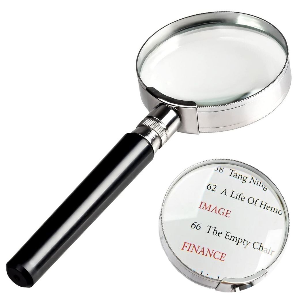 Verk 09034 Čitateľská lupa 75 mm, zväčšenie 3 x kov Obrázok produktu 