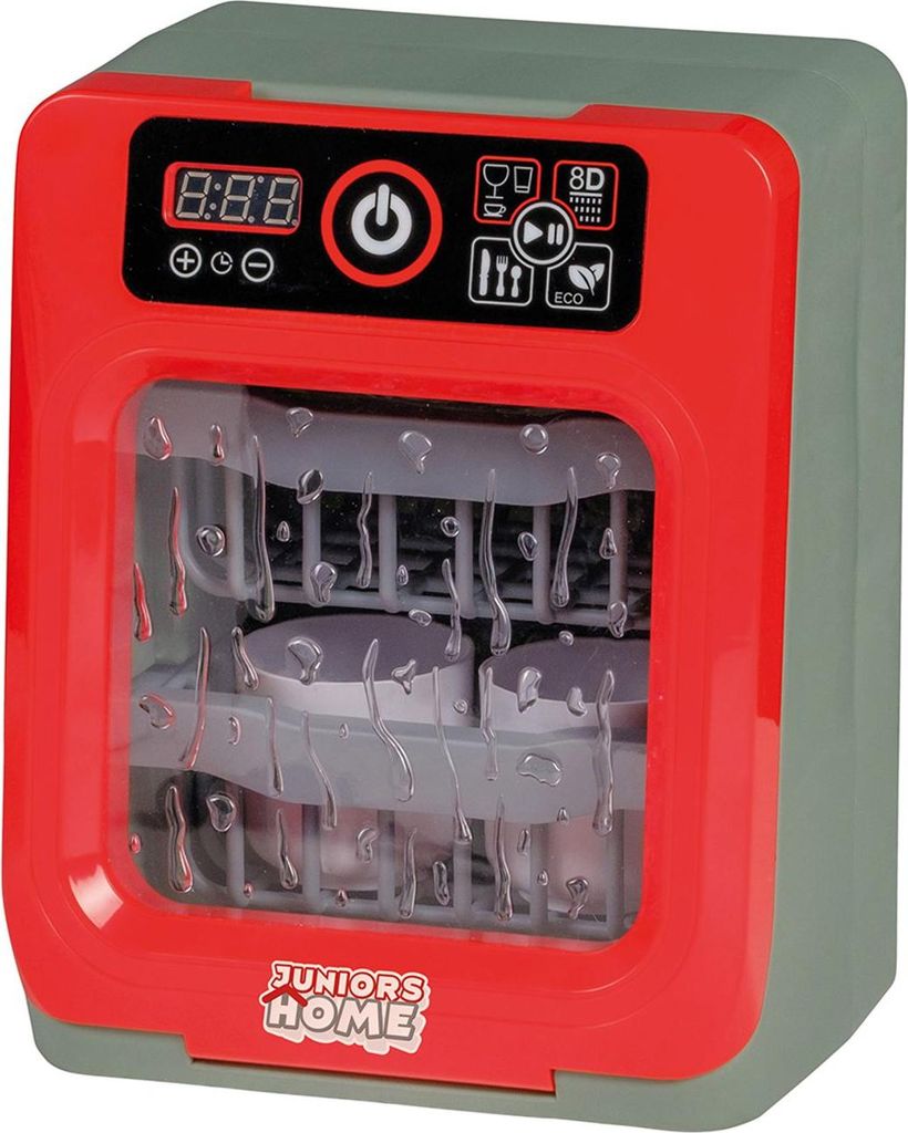 Spülmaschine, Farbe: grau/rot,