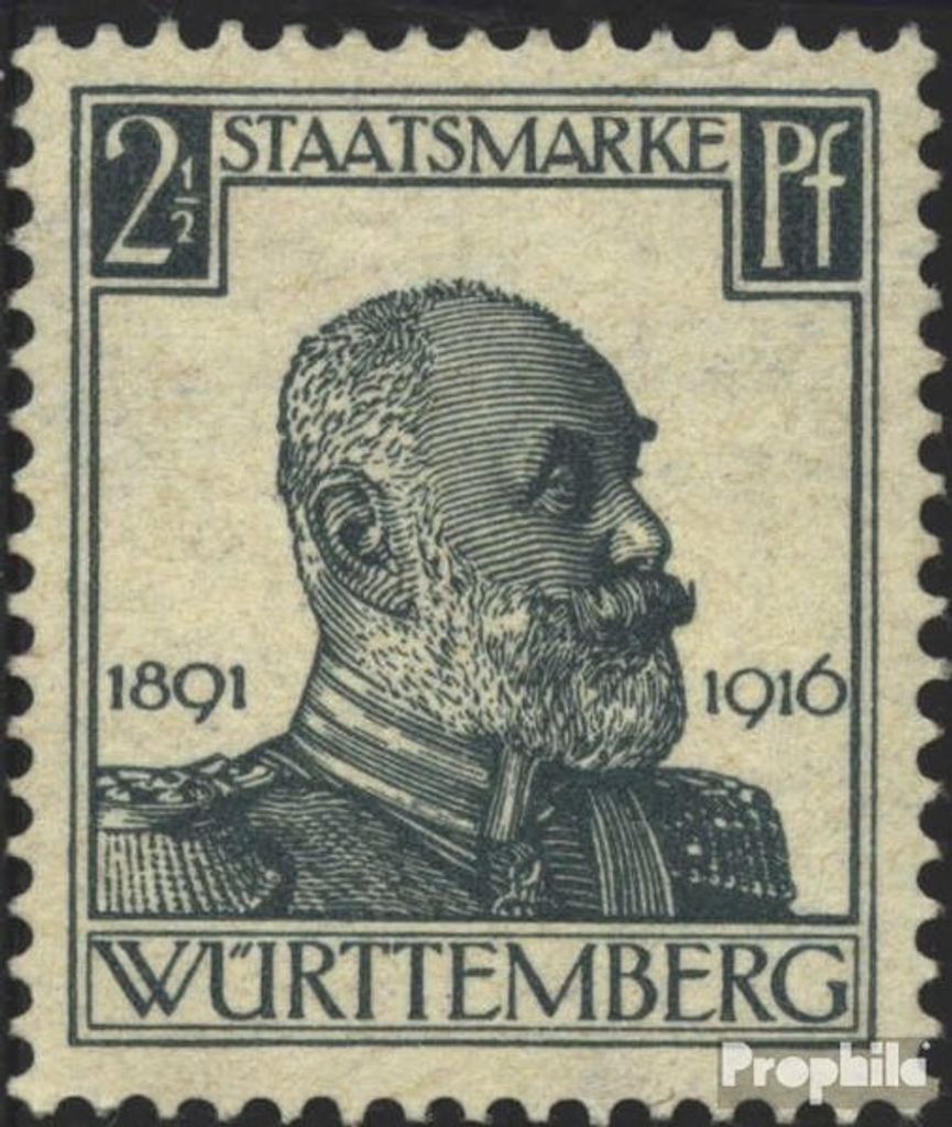 Briefmarken Württemberg 1916 Mi D241 Gefälligkeitsentwertung gestempelt König Wilhelm