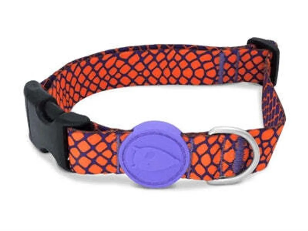 Collare Morso Urban Lizard Rosso Riciclato - Design Italiano per Cani