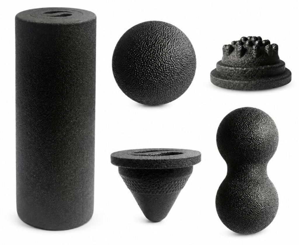 Verk 14731 EPP-Massagerollen-Set 5-in-1, schwarz Produktbild 