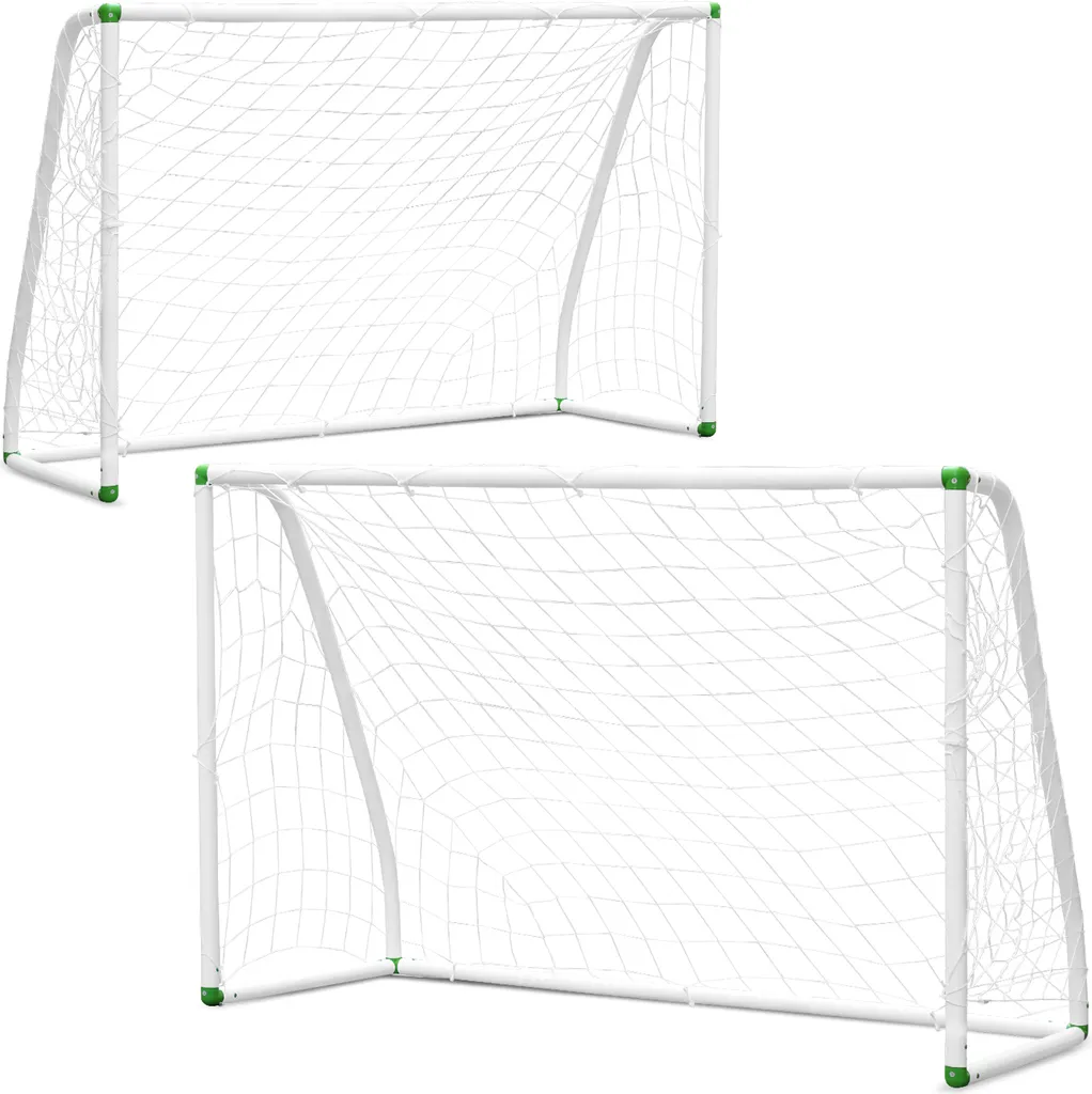 Cages de Football de Jardin 2 Pièces Grandes Dimensions 244x155x90 cm