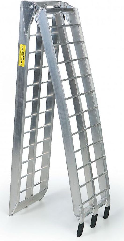 Auffahrrampe 340kg Aluminium 225cm klappbar Laderampe Verladerampe Rampe Schiene
