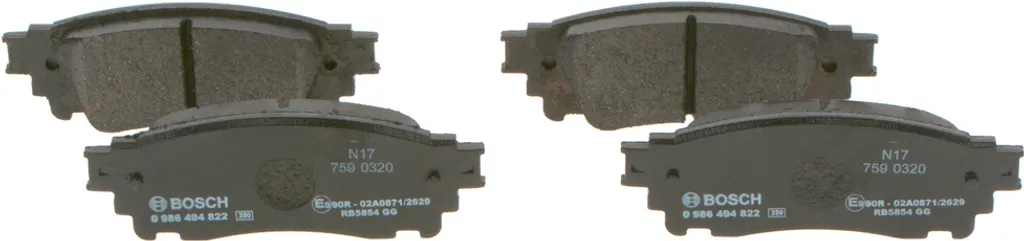Plaquettes de frein Bosch 0 986 494 822 pour Lexus NX Z1 et Hybrides