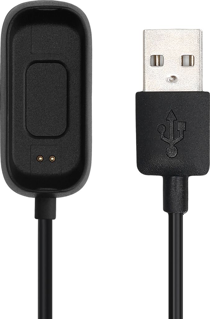 kwmobile USB Kabel Charger kompatibel mit Oppo Band Sport Ladekabel - Smart Watch Ersatzkabel - Fitnesstracker Aufladekabel in Schwarz