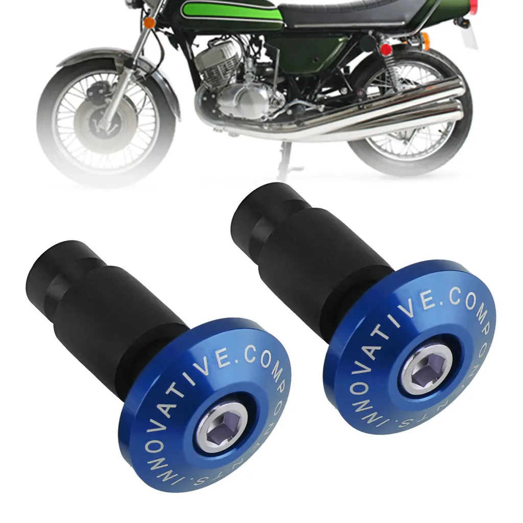 Coppia Tappi Terminali Manubrio Moto - Accessori Tuning Alluminio - 5