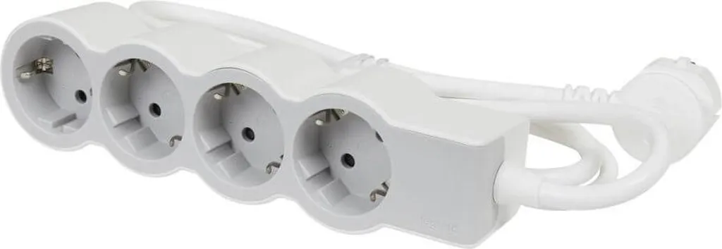 Multipresa Legrand 694569: Ciabatta Piatta 4 Prese con Cavo 5 Metri