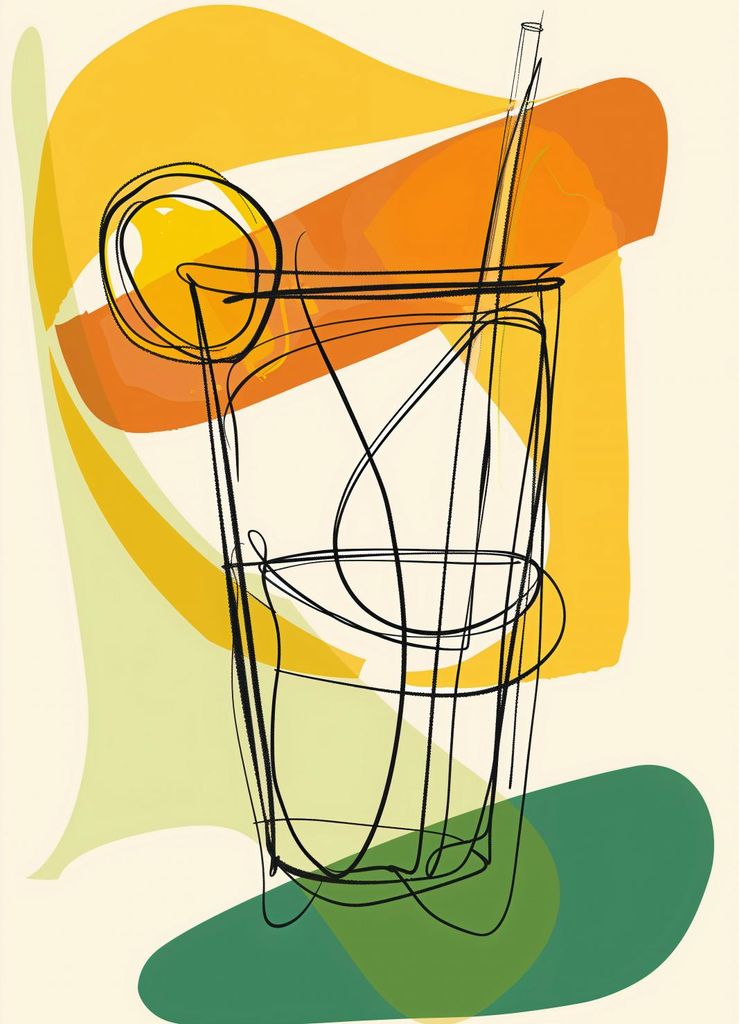 Plakat 20,5x28,4cm Künstlerischer Cocktail