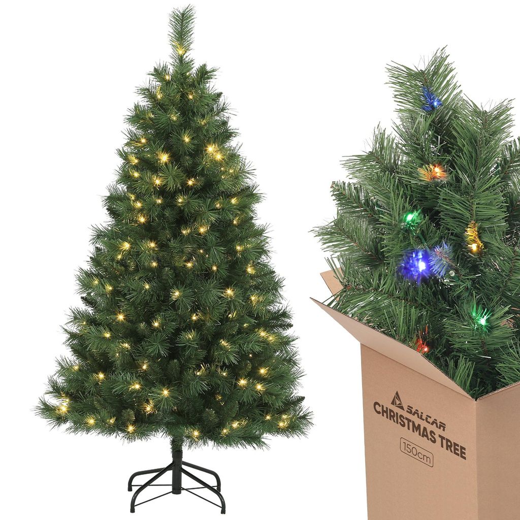 Salcar 150 cm Künstlicher Weihnachtsbaum mit Beleuchtung, 2 Produktbild 