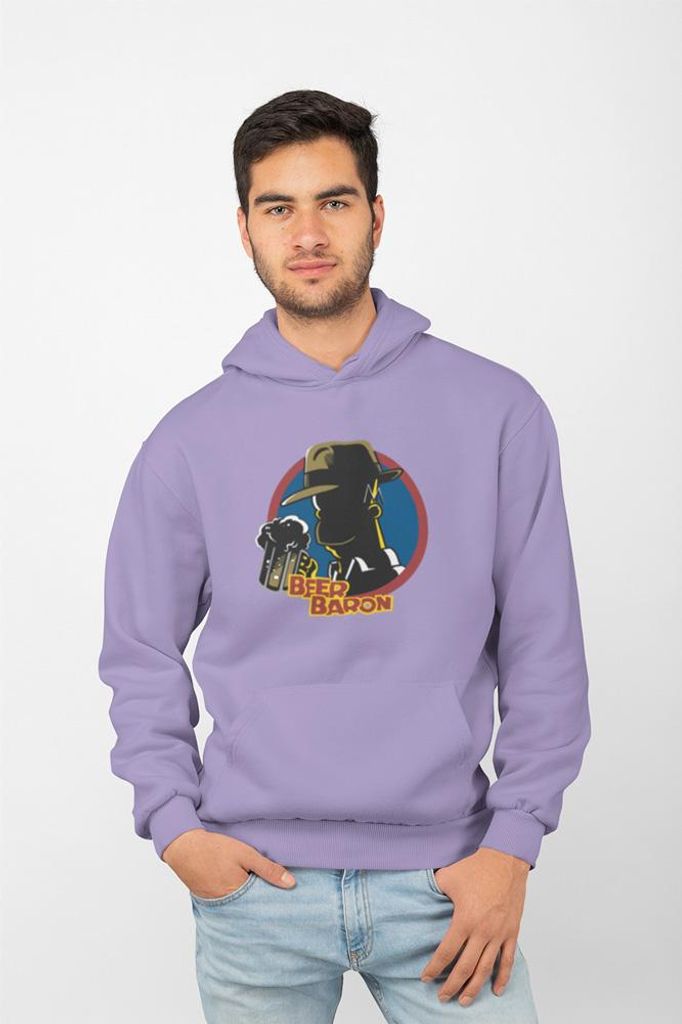 D&B Uni Hoodie MO00055 Simpson Lavendel-Größe L