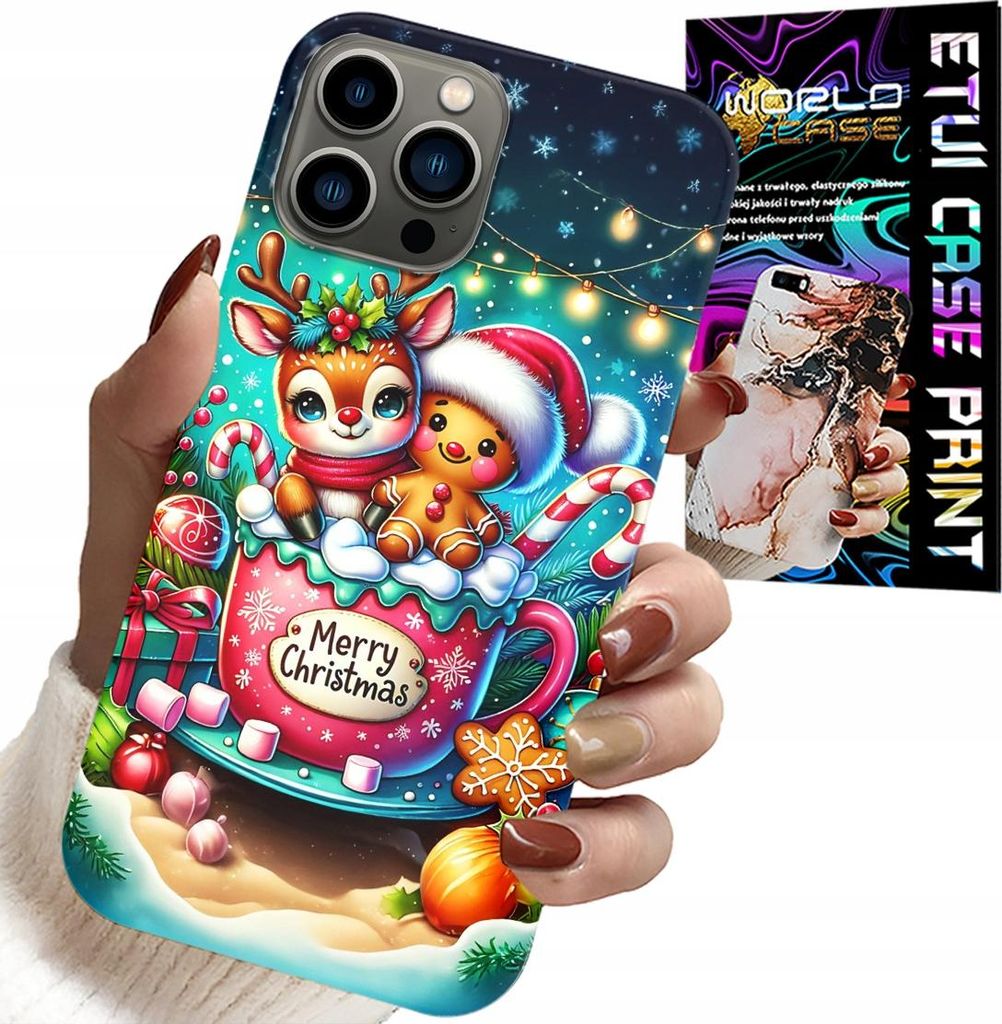 Fall Für Iphone 12 Pro Max - Lebkuchen Rentier Frohe Weihnachten