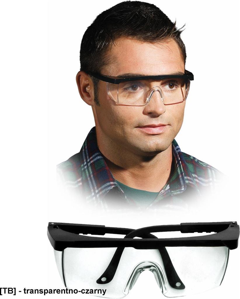 GOG-FRAMEB - Przeciwodpryskowe okulary ochronne - uni Zdjęcie produktu 