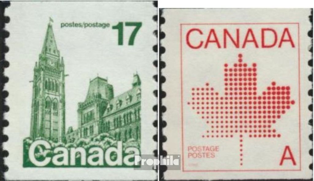 Briefmarken Kanada 1979 Mi 718C,818C (kompl.Ausg.) postfrisch Parlament