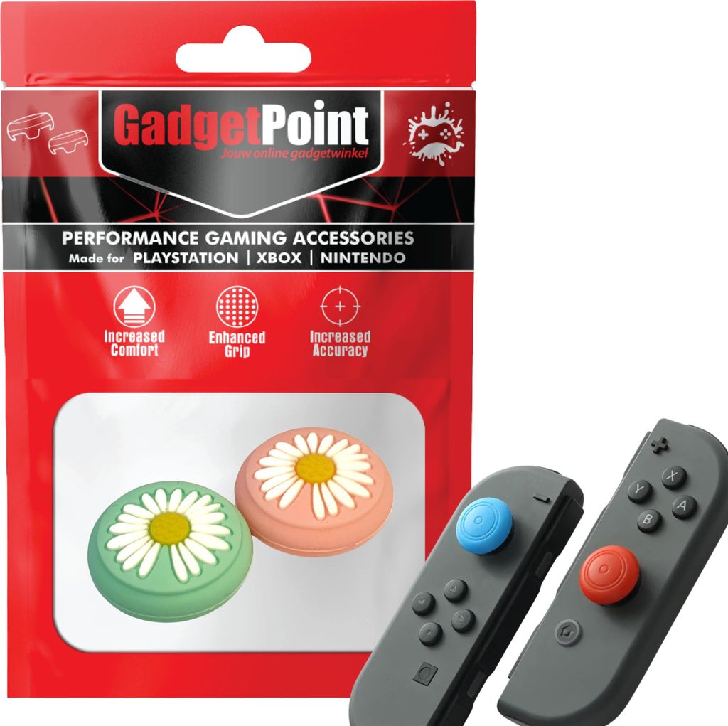 Thumbgrips - Thumb Grips voor Nintendo Switch Joy-Con Controllers - Gaming Thumbgrips - Performance Anti-Slip Thumbsticks - Bescherming Accessoires...