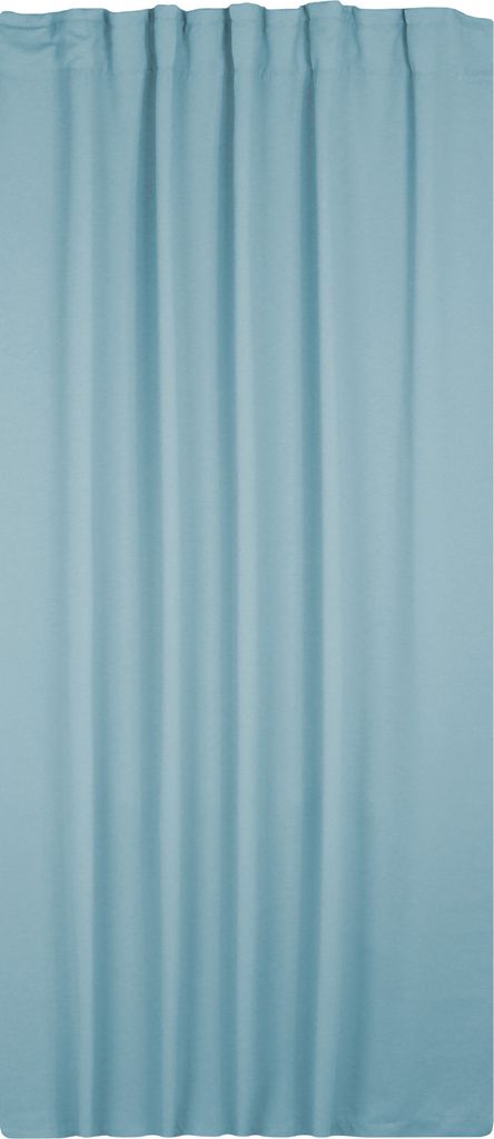 Verdunklungsgardine Blackout Kräuselband Vorhang 135 x 245 Gardine himmelblau