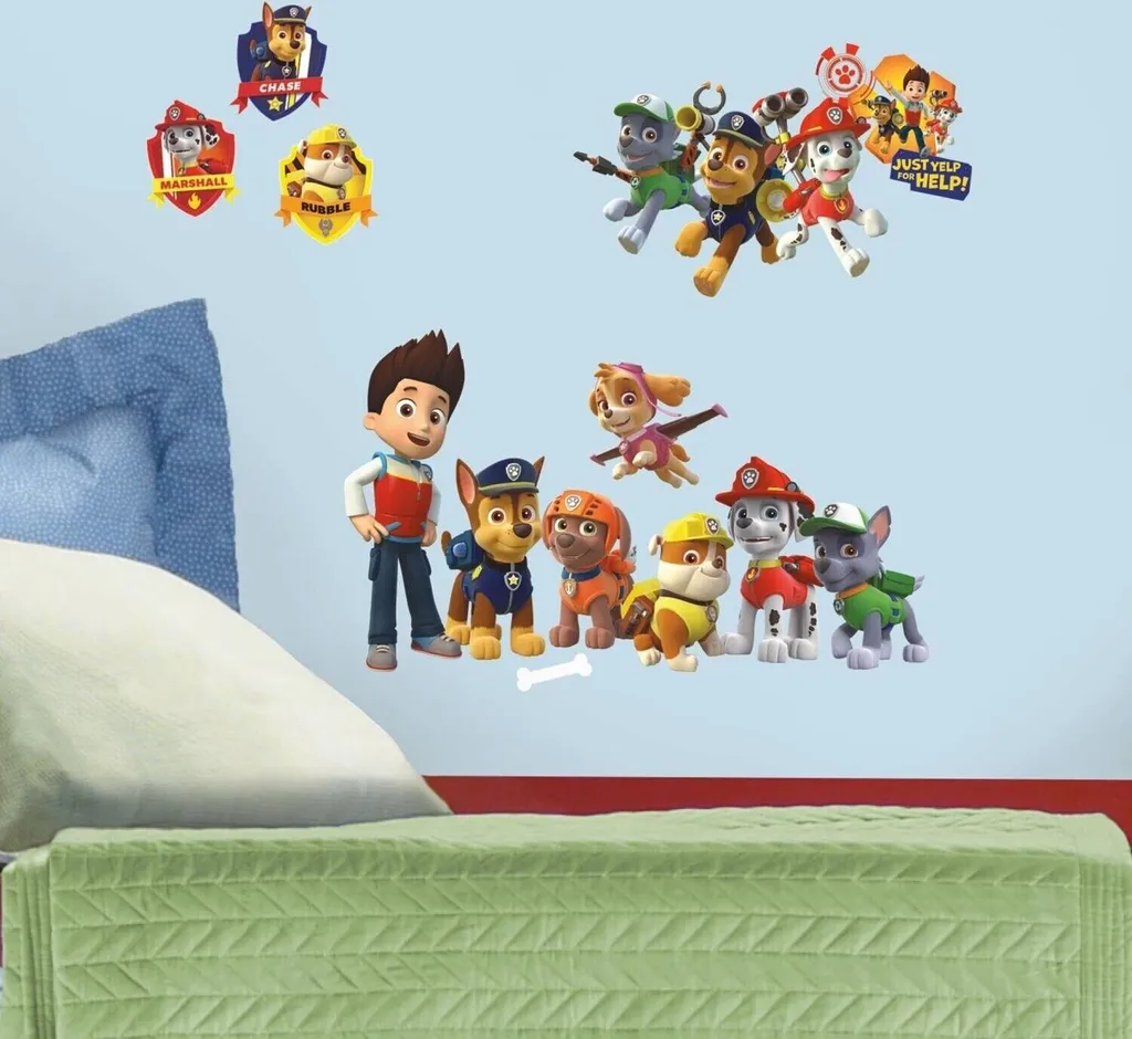 Sticker Pat' Patrouille Marcus : Décoration chambre enfant 37 pièces