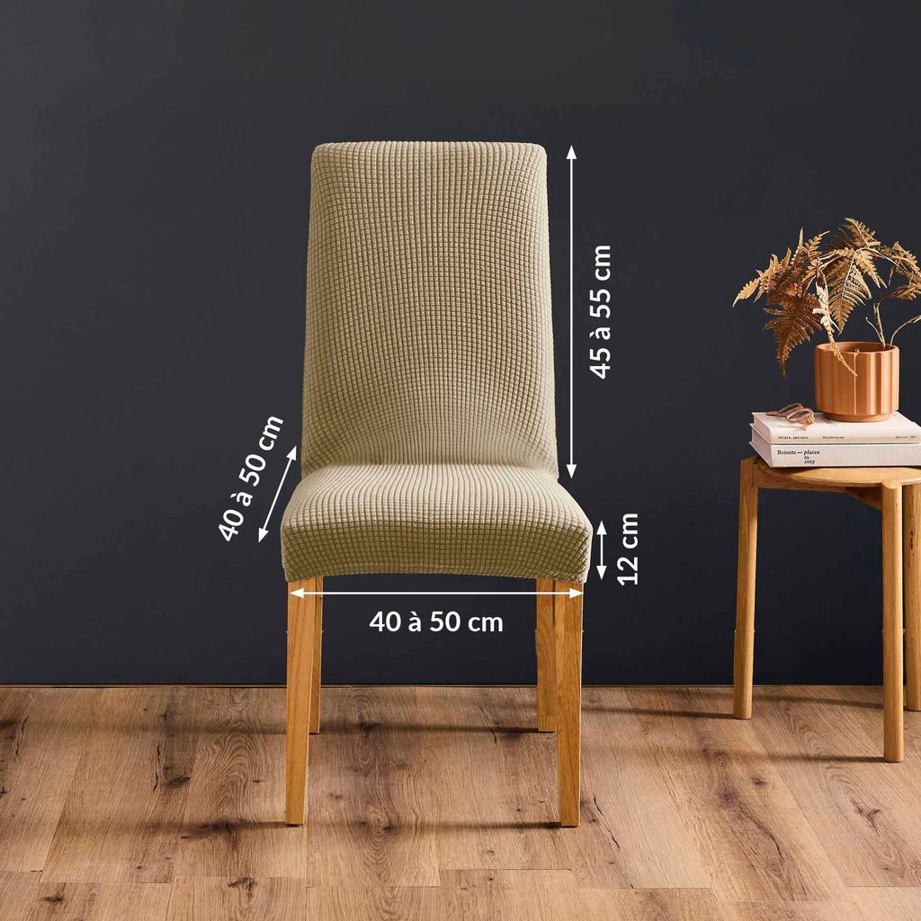 Housse de Chaise - Douceur d'Intérieur - Gaufré - Polyester Image du produit 