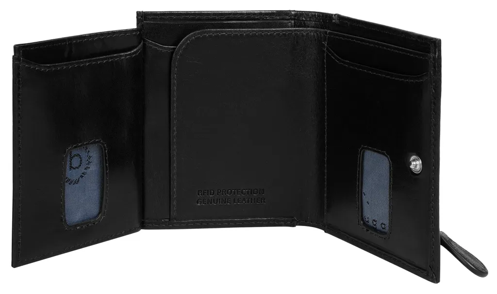Mini Portefeuille Bugatti Secure Slim Zip Noir - Protection et Style - 13