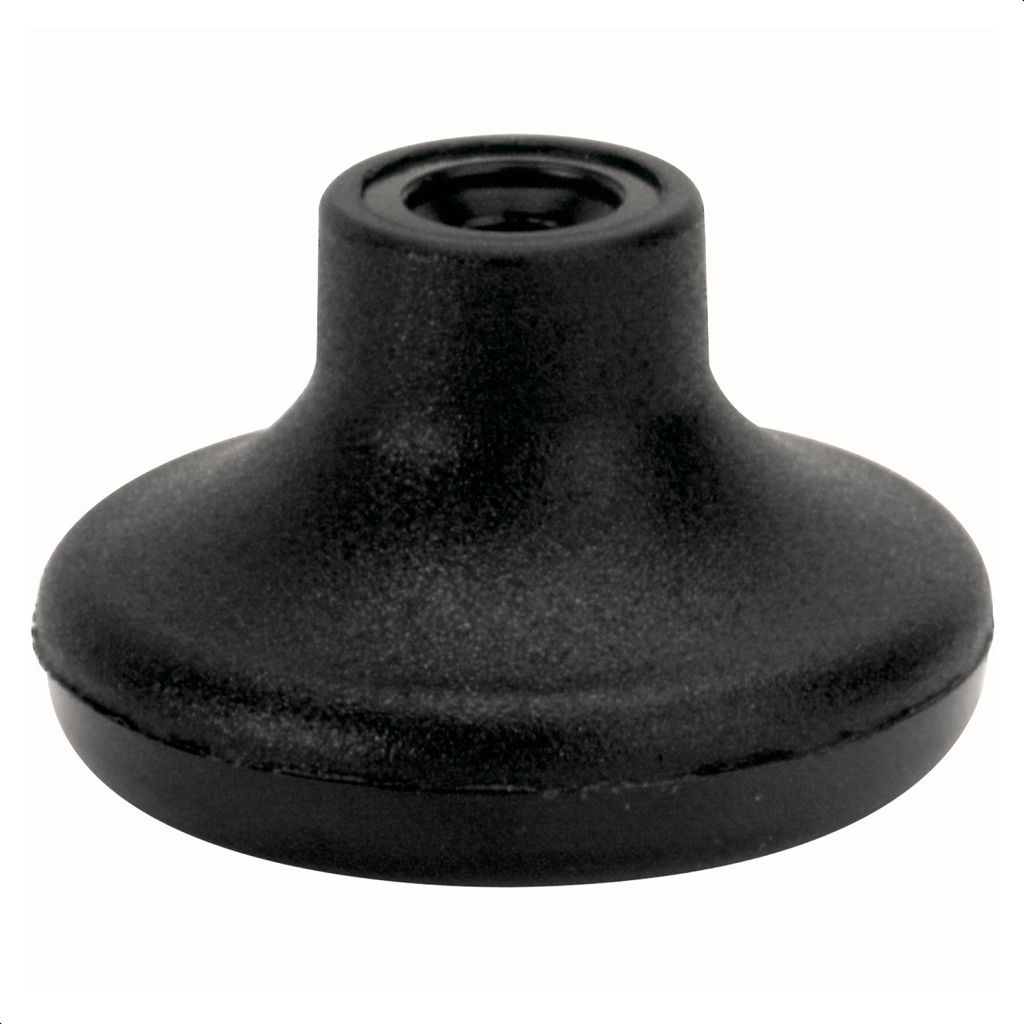WAGNER Möbelgleiter - Durchmesser Ø 20 / 50 x 30 mm, Bohrung Ø 8 mm, Kunststoff schwarz, zum Überstulpen - 01004501
