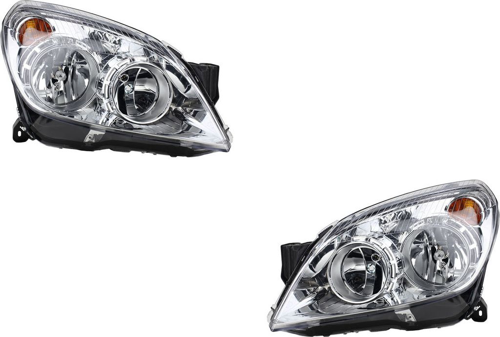Johns, Scheinwerfer Halogen HSW passend für Opel Astra H 03/04- H7 H1 Satz Links Rechts 1216659 93190069 1216660 93190070