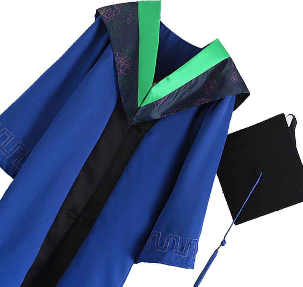 1 Set Abschluss Uniform Super Soft Weft Weast Resistant Polyester Junggesellenhut Abschluss Absolventen Cloak Photography Requisiten für das Colle...