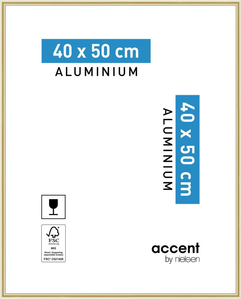 accent by nielsen Aluminium Bilderrahmen Accent, 40x50 cm, Produktbild 
