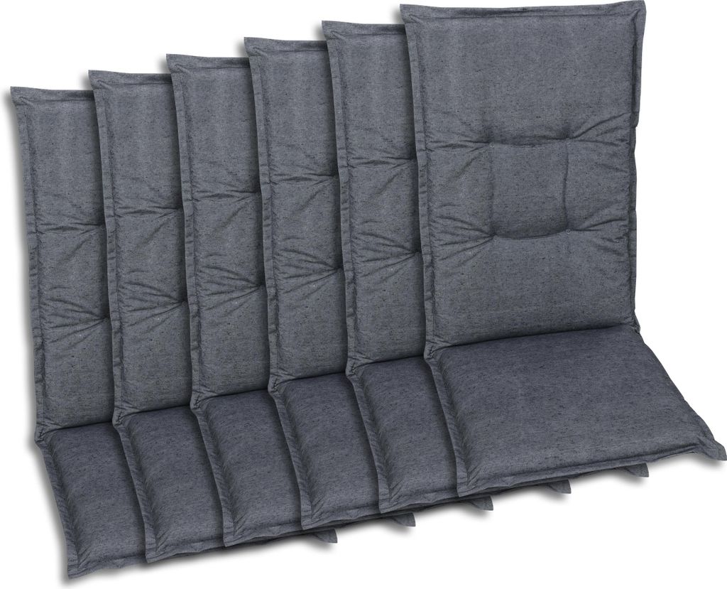 GO-DE Textil, Sesselauflage Hochlehner, 6er-Set, Farbe: Produktbild 