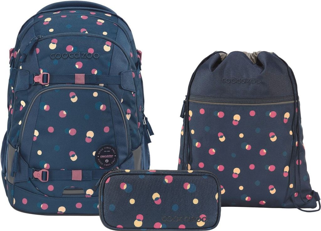 Coocazoo Schulrucksack-Set MATE Bubble Dreams 3-teilig Produktbild 