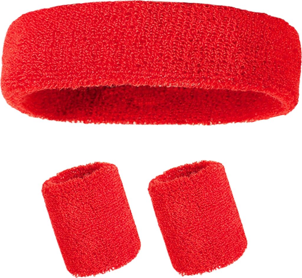 Schweißband-Set, Sport-Stirnband, Armband-Set, Frottee, Tennis, Gymnastik, Armband, sportliches Schweiß-Stirnband für Männer und Frauen