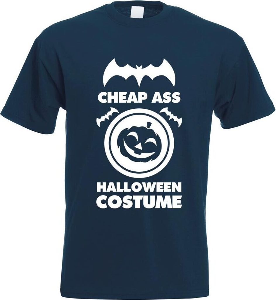 Kiwistar - T-Shirt - Navy - Cheap Ass Halloween Costume Motiv Bedruckt Funshirt Design Print - mit Motiv Bedruckt - Funshirt Design - Sport - Freiz...